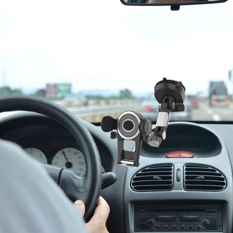Dual Function Suction Cup Phone Holder with Number Plate Stand for Cars and Trucks