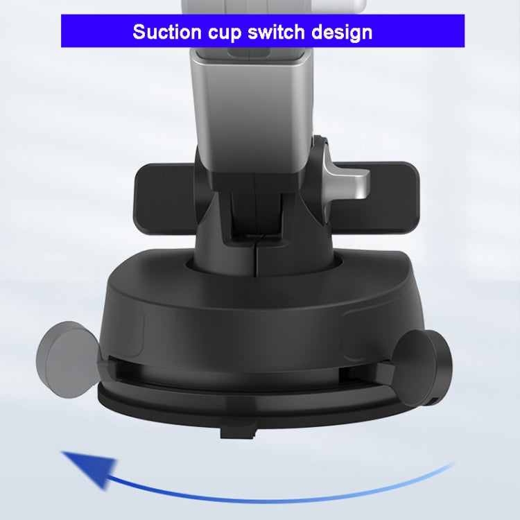 Dual Function Suction Cup Phone Holder with Number Plate Stand for Cars and Trucks
