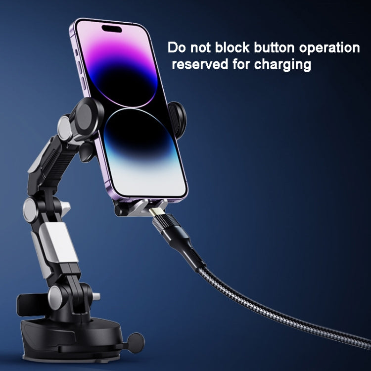 Dual Function Suction Cup Phone Holder with Number Plate Stand for Cars and Trucks
