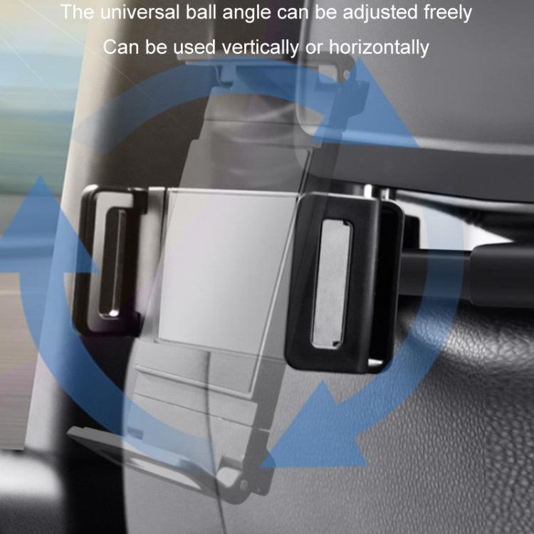 Telescopic Car Seat Back Mobile Device Holder with 360-Degree Rotation