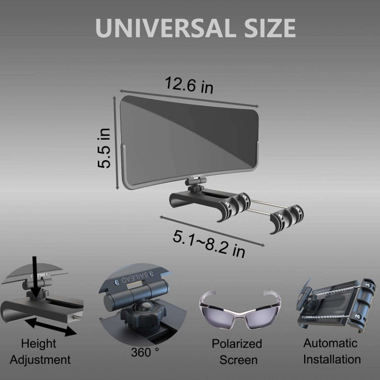 Versatile 360° Car Driver's Sunshade with Adjustable Features