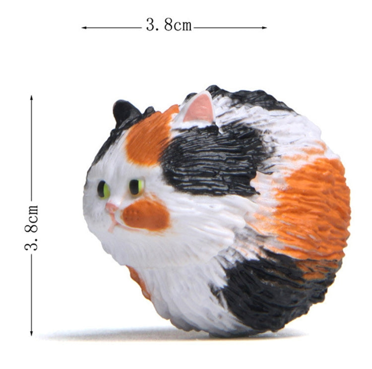 Adorable Round Tiger Cat Cartoon Keychain - Fun Key Ring Accessory