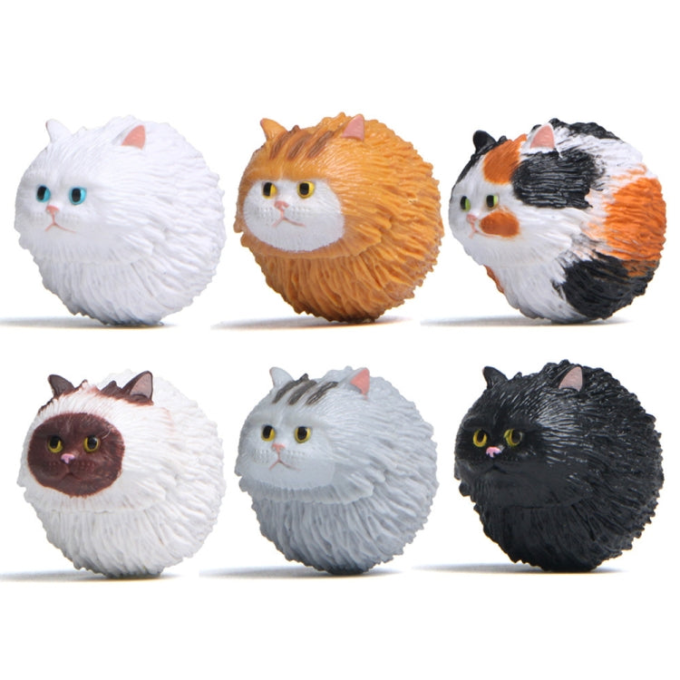 Adorable Round Tiger Cat Cartoon Keychain - Fun Key Ring Accessory