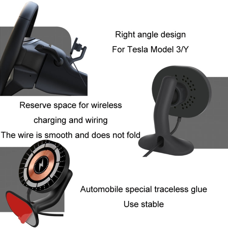 Magnetic Wireless Charging Mount for Tesla Model 3/Y – Ultimate Phone Bracket Solution