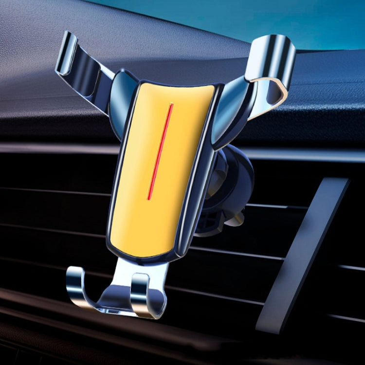 Triangular Gravity-Sensing Car Phone Mount with 360-Degree Rotation