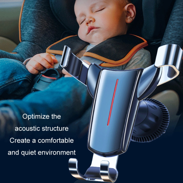 Triangular Gravity-Sensing Car Phone Mount with 360-Degree Rotation