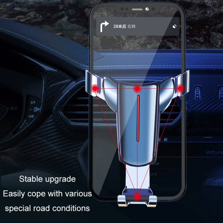 Triangular Gravity-Sensing Car Phone Mount with 360-Degree Rotation