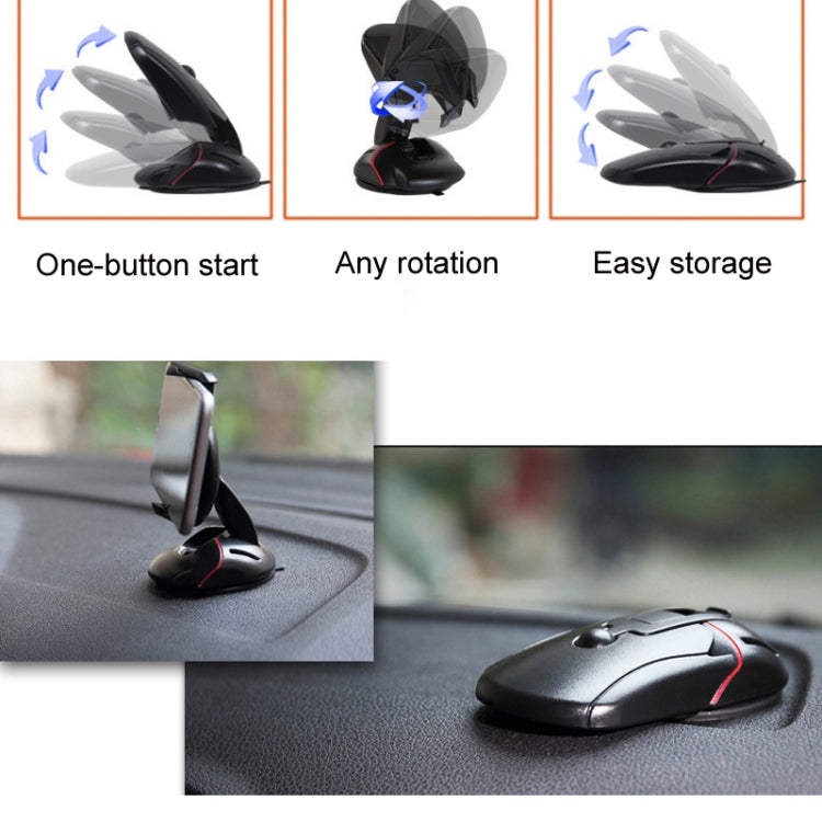 Versatile Car Air Vent & Desktop Mouse-Style Phone Holder with 360° Rotation