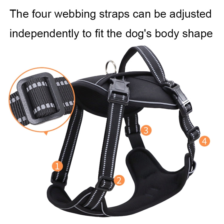 Sh751 Pet Universal Reflective Vest Leash Dog Chest Leash