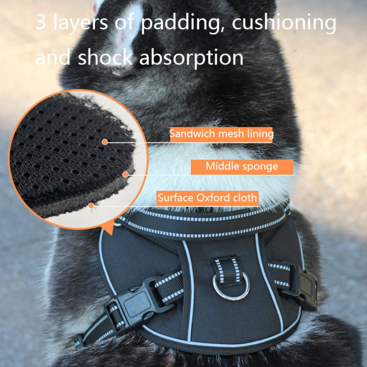 Sh751 Pet Universal Reflective Vest Leash Dog Chest Leash