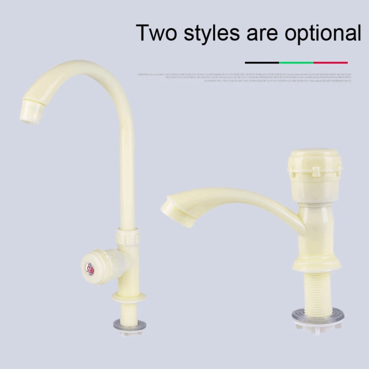 Plastic Kitchen Single Cold Sink Faucet Vertical Faucet