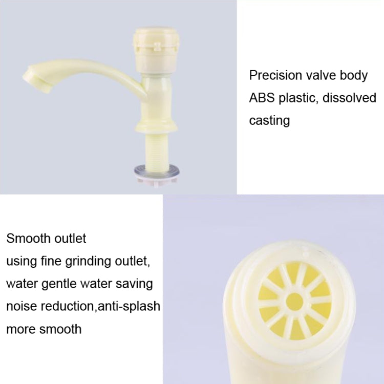 Plastic Kitchen Single Cold Sink Faucet Vertical Faucet