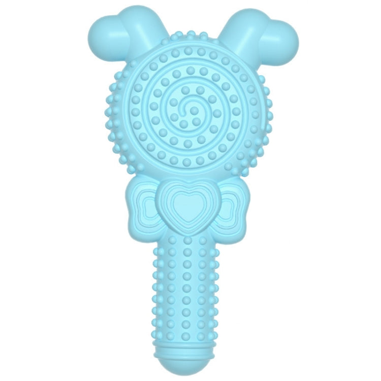 Lollipop Shape Dog Teething Stick TPR Bite Resistant Pet Toys