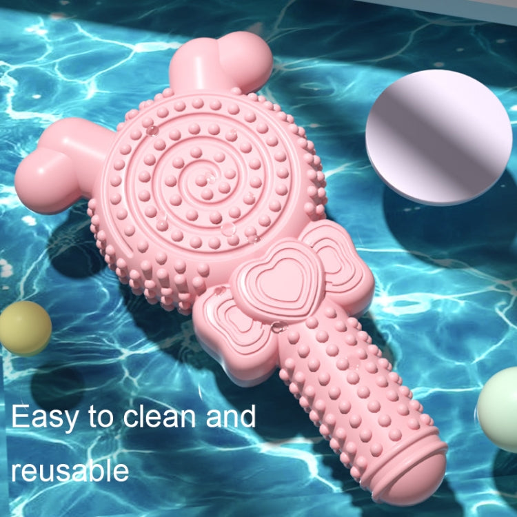 Lollipop Shape Dog Teething Stick TPR Bite Resistant Pet Toys