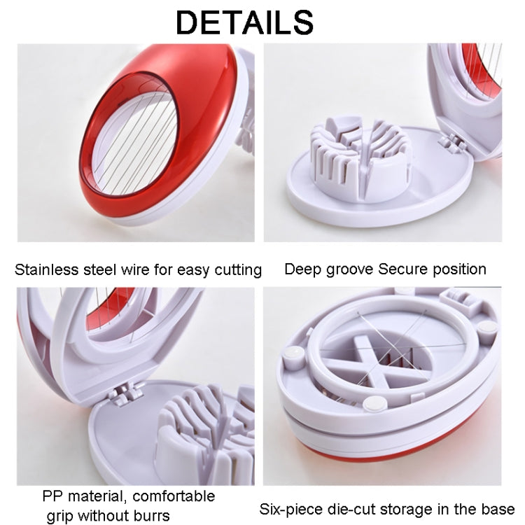 3-in-1 Kitchen Egg Slicer for Strawberry, Mushroom, Bananas , and Other Soft Fruit