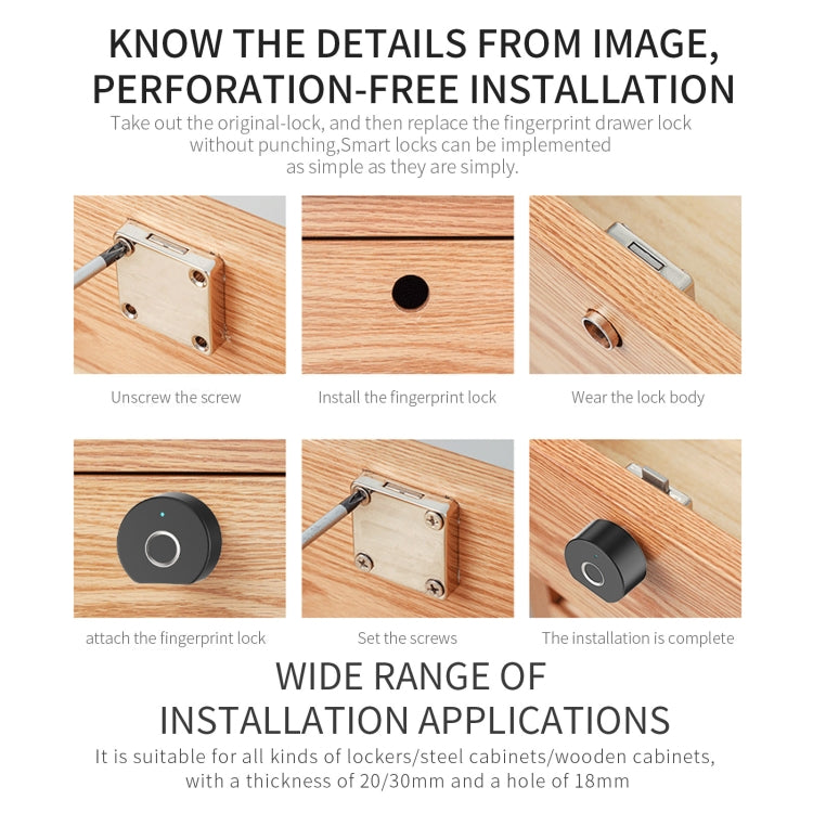 Intelligent Fingerprint Drawer Lock