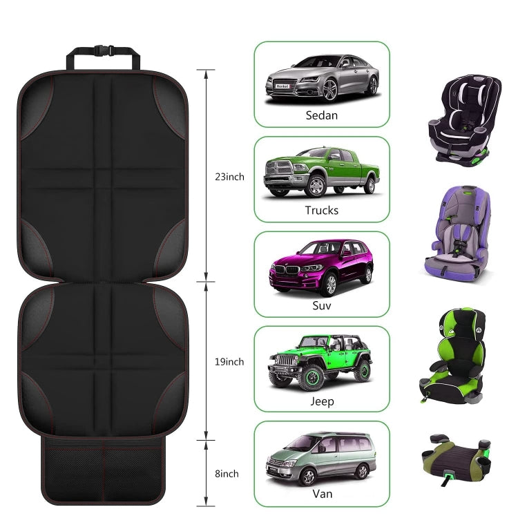2-Pack Non-Slip Waterproof Car Seat Protectors for Children - Durable 600D Fabric