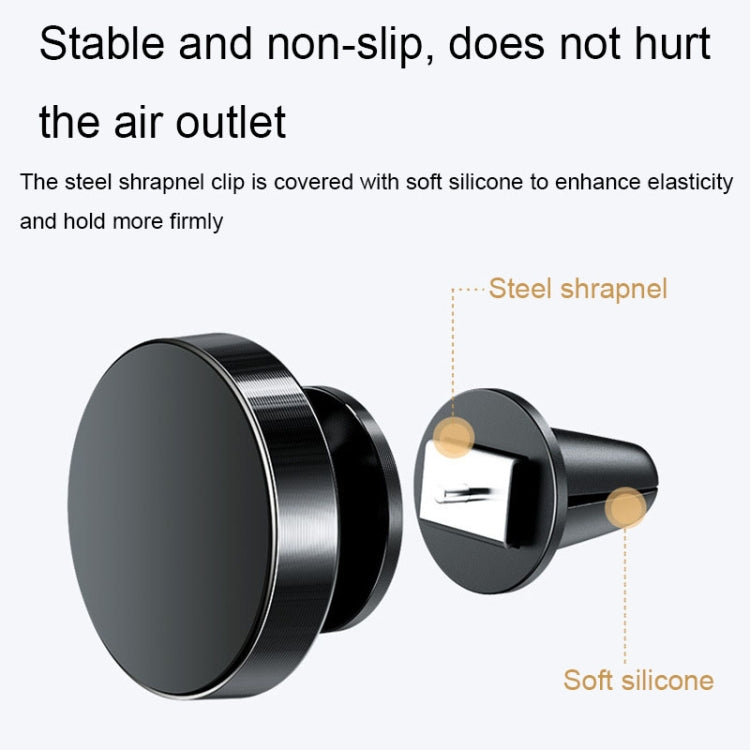 Aluminium Alloy Magnetic Car Phone Holder with 360-Degree Rotation