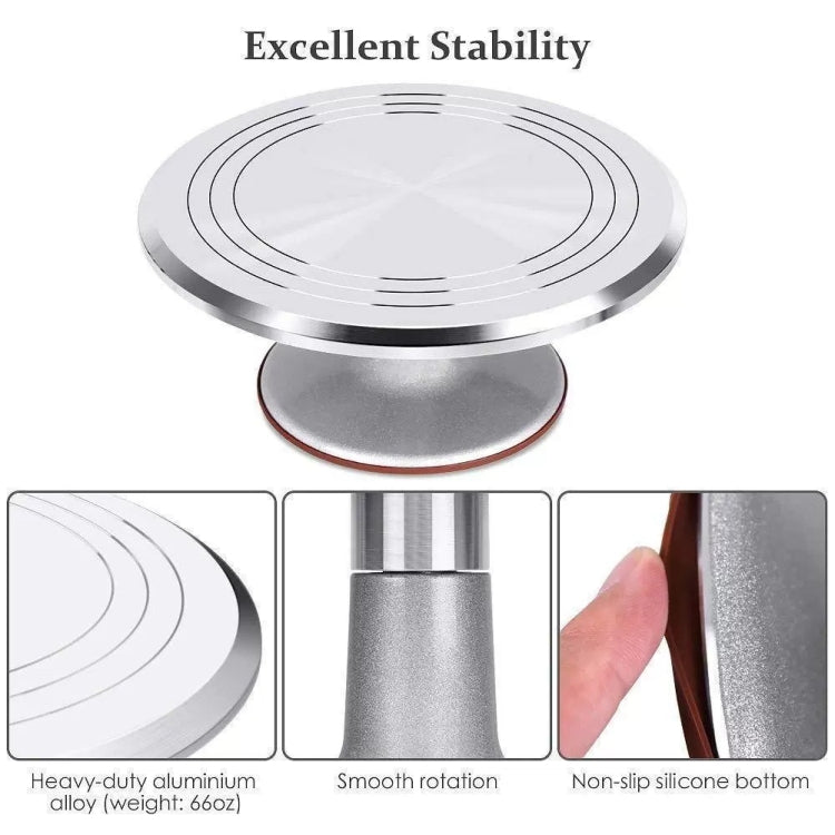 35 In 1 Aluminum Alloy Cake Turntable Piping Tip Set DIY Baking Tools