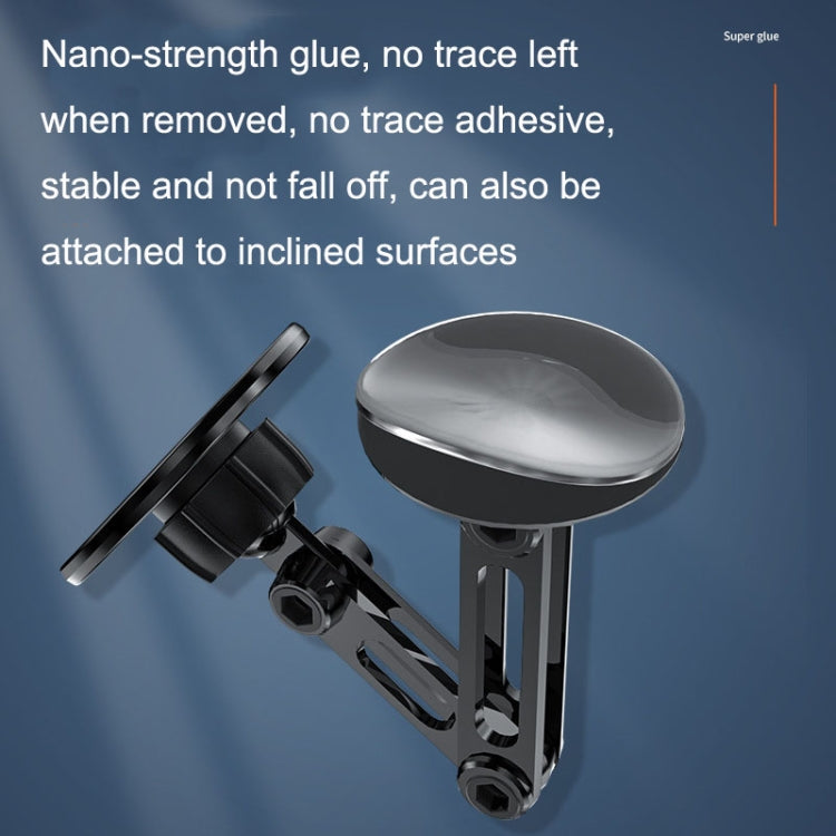 Magnetic Car Phone Mount with Foldable Design and Strong Adhesive