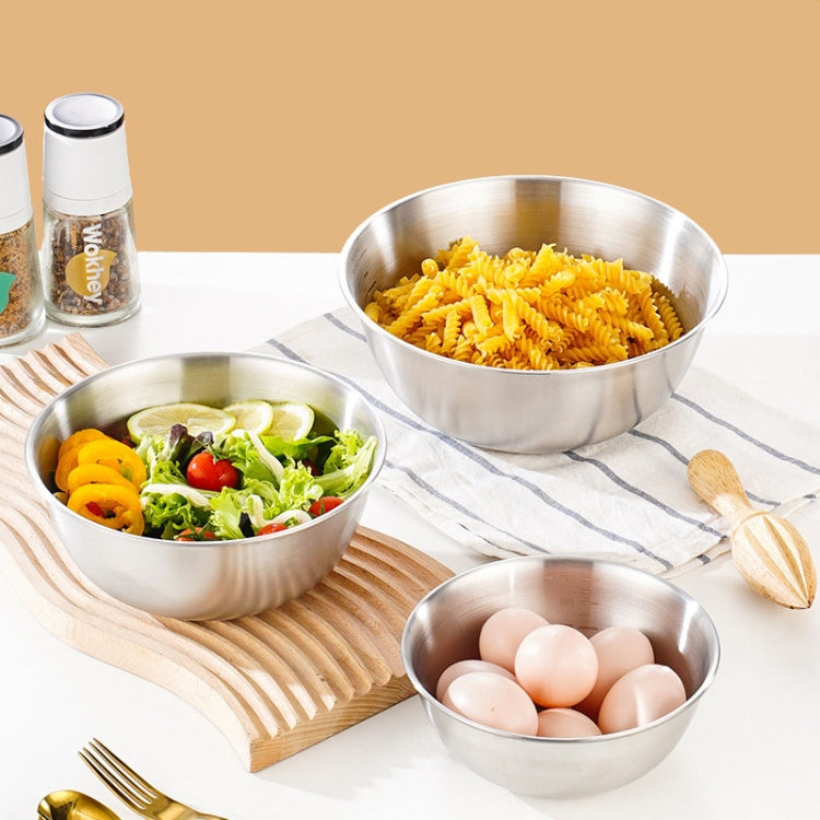 304 Stainless Steel Cooking Basin With Scale Thickening Mixing Basin Salad Bowl