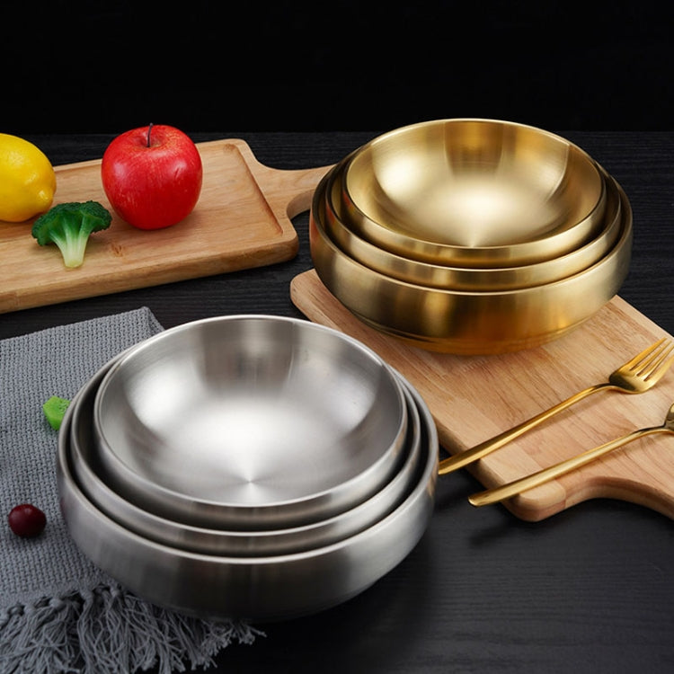 Stainless Steel Double Thickened Cold Noodle Bowl Rice Bowl