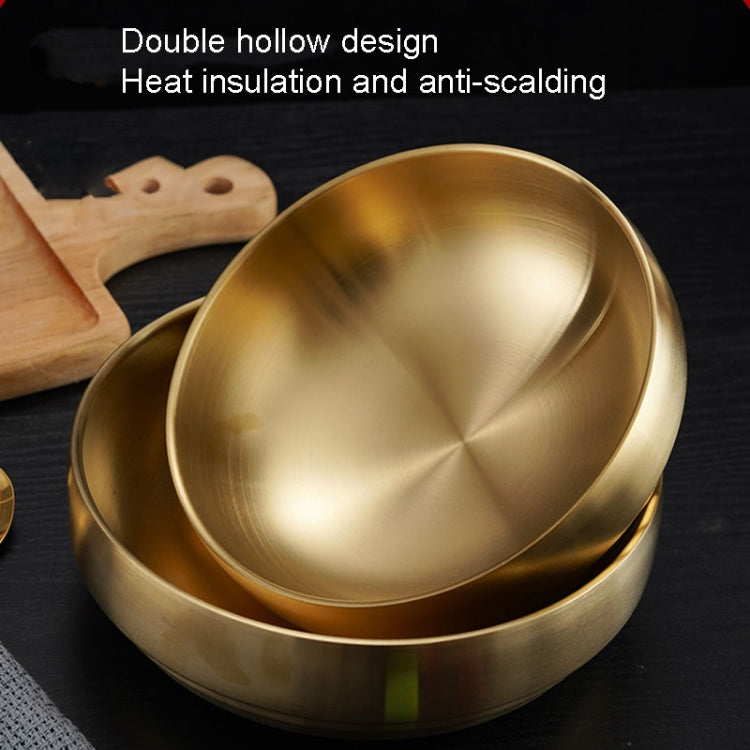 Stainless Steel Double Thickened Cold Noodle Bowl Rice Bowl