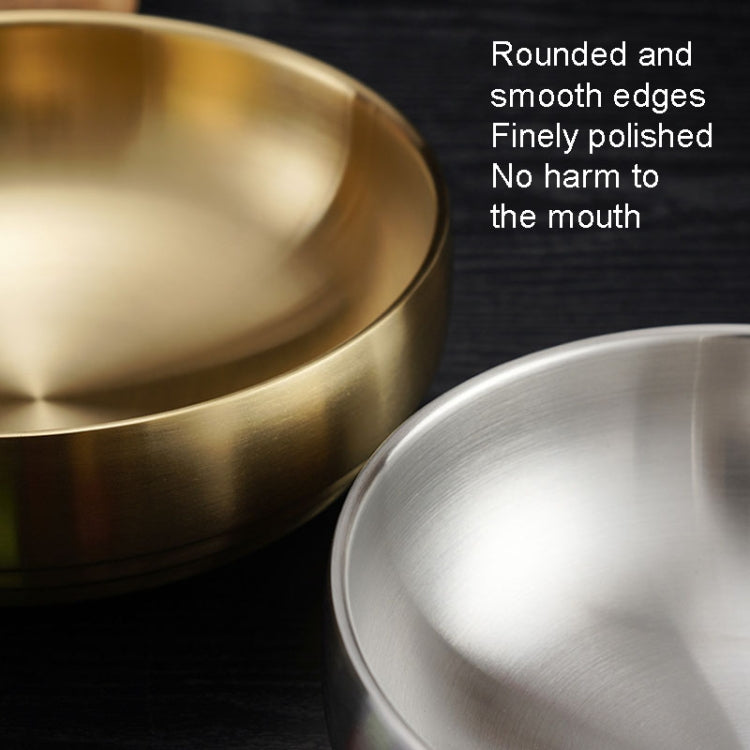 Stainless Steel Double Thickened Cold Noodle Bowl Rice Bowl