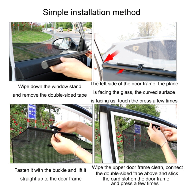 Automobile Automatic Lift Glass Window Sunshade, Left Window, Right Window, Rear Left Window, Rear Right Window, 1 Pair Front Window, 1 Pair Rear Window