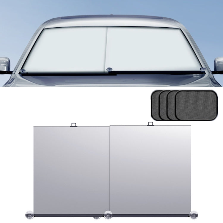 Car Front Windshield Retractable Sun Protection Sunshade Curtain