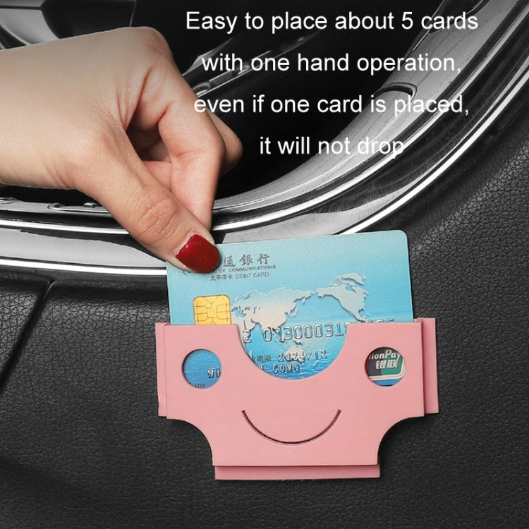 Versatile Car Card Holder with Adhesive Backing