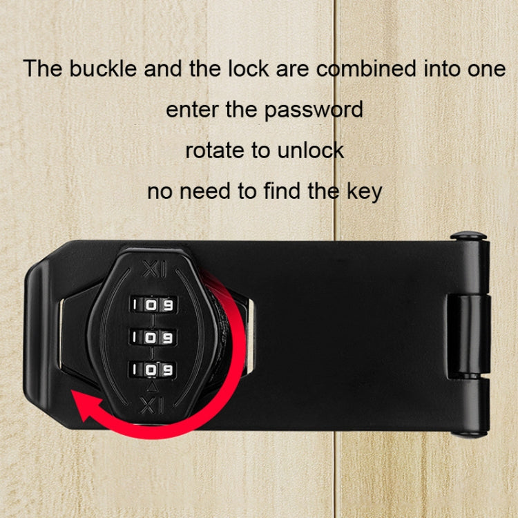 Screw Installation Cabinet Door Combination Lock Anti-Theft Drawer Lock