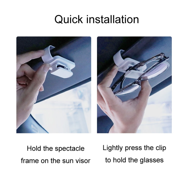 Sleek Car Sunglasses Clip: Versatile Visor Storage Solution