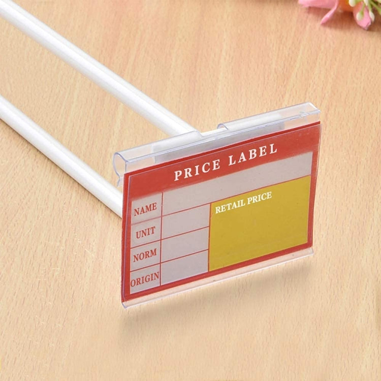 Supermarket Double Line Price Tag Display