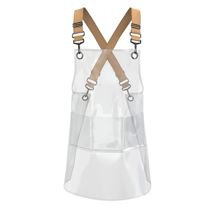 Transparent TPU Apron Solid Color Webbing Adjustable Work Apron