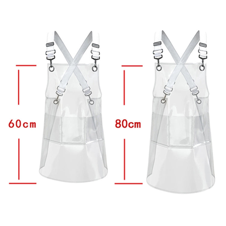 Transparent TPU Apron Solid Color Webbing Adjustable Work Apron