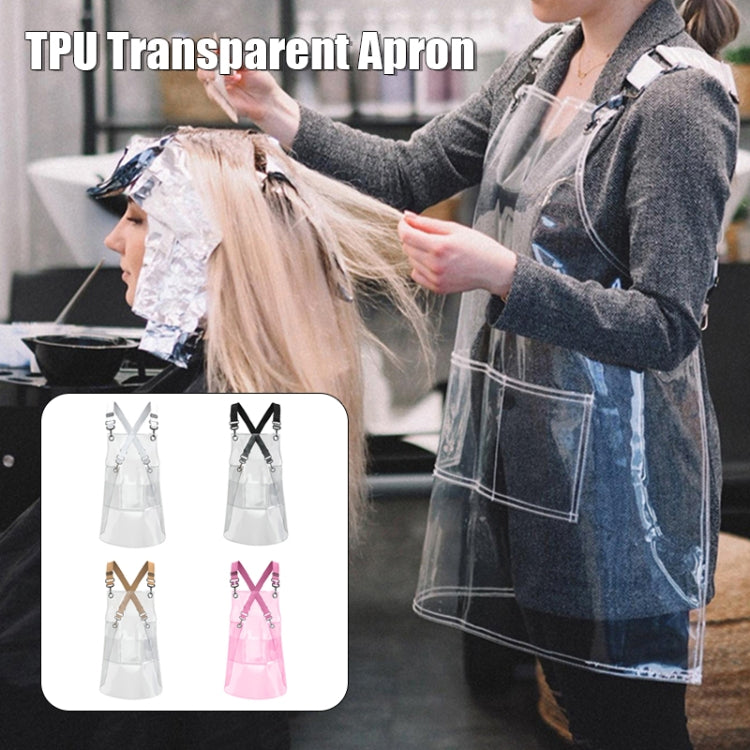 Transparent TPU Apron Solid Color Webbing Adjustable Work Apron