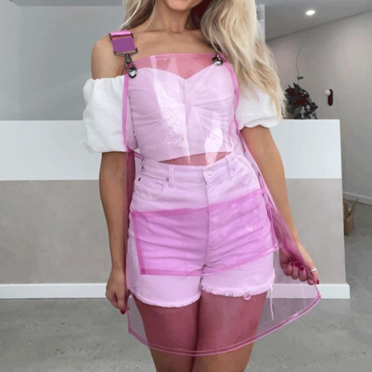 Transparent TPU Apron Solid Color Webbing Adjustable Work Apron