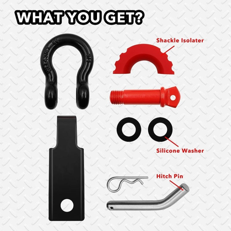 Solid Trailer Arm Off-Road Vehicle Rear Bumper Modified Traction Connector
