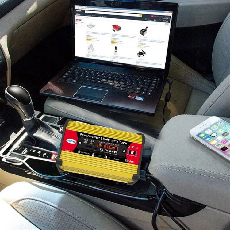 SOLIKE TECH 300W Inverter with Bluetooth MP3/FM Multimedia Player