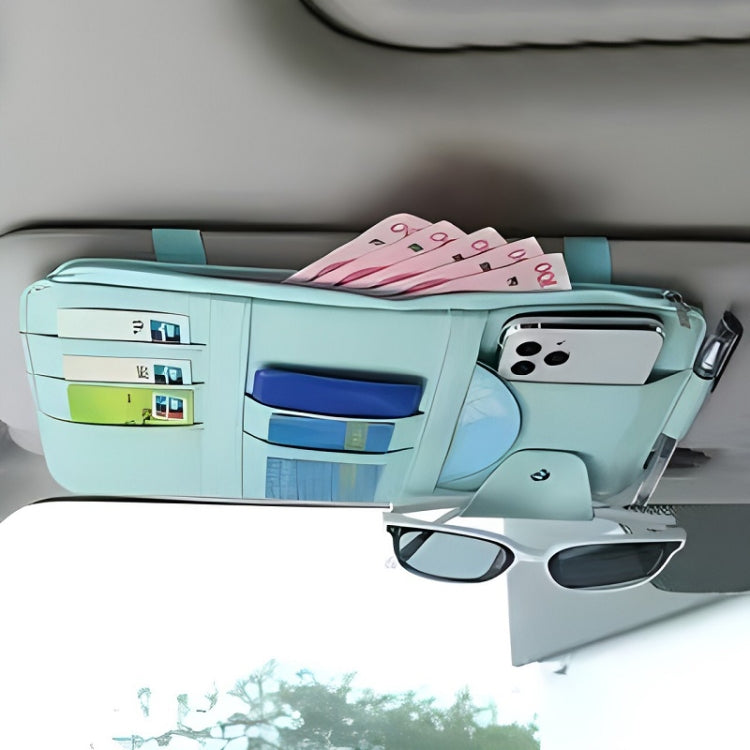 Stylish Sun Visor Organiser for Glasses and Essentials