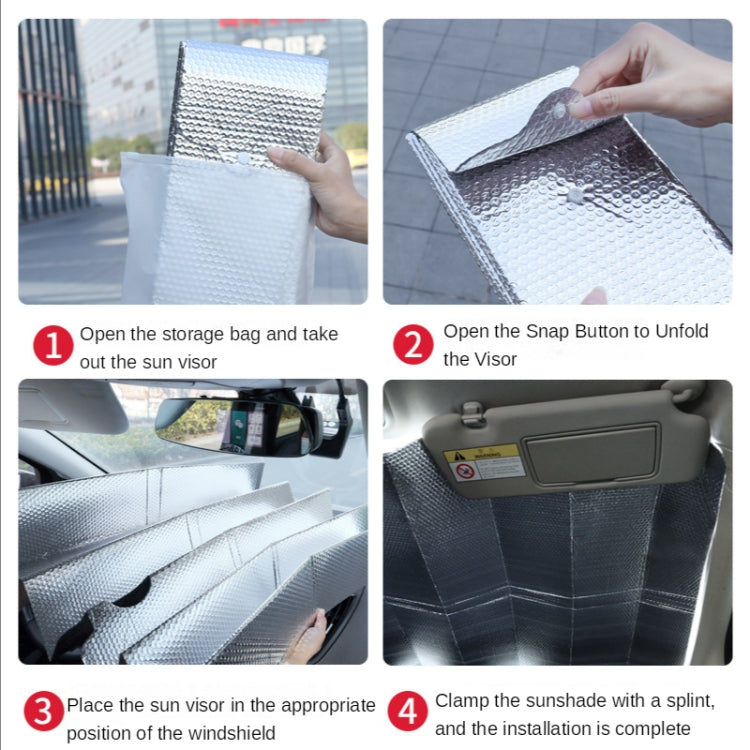 Car Front Windshield Sun Protection Heat Insulation Foldable Sunshade