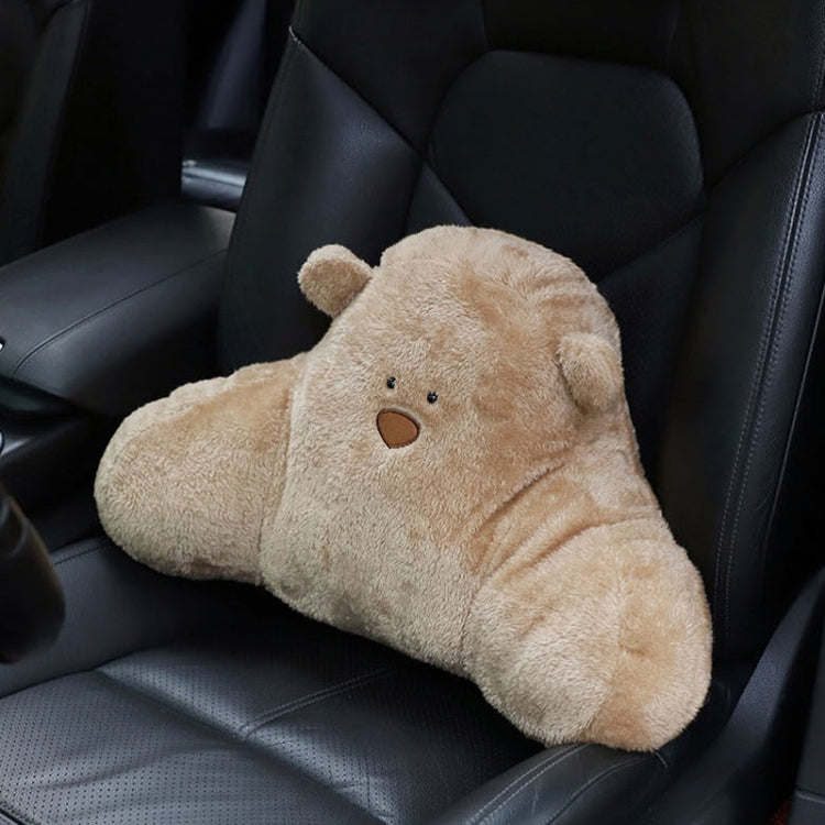 Car Cartoon Bear Plush Seat Upholstery Pillow