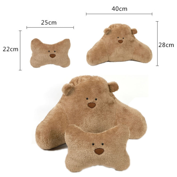 Car Cartoon Bear Plush Seat Upholstery Pillow