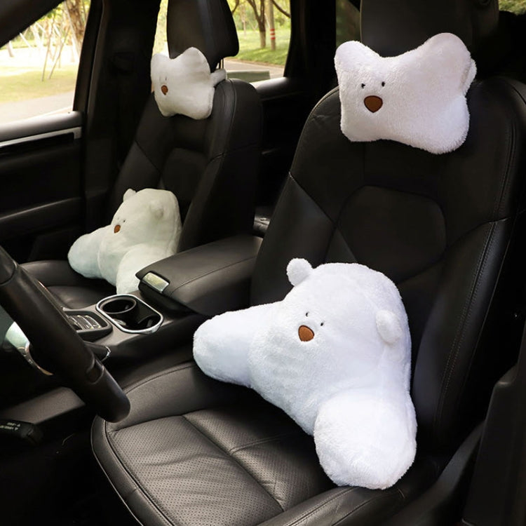 Car Cartoon Bear Plush Seat Upholstery Pillow