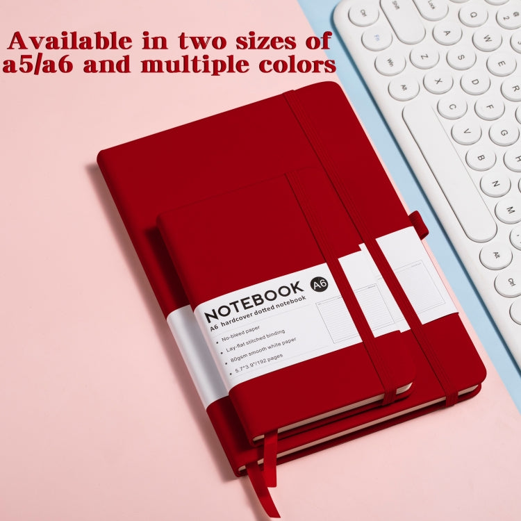 A6 PU Leather Notebook Business Notepad 96 Sheets Inner Pages