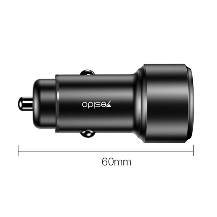 Yesido Y42 PD+QC3.0 Car Charger Cigarette Lighter 42W Fast Charger, Y42