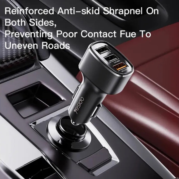 Yesido Y46 42W 3 USB Port Car Fast Charger, Y46