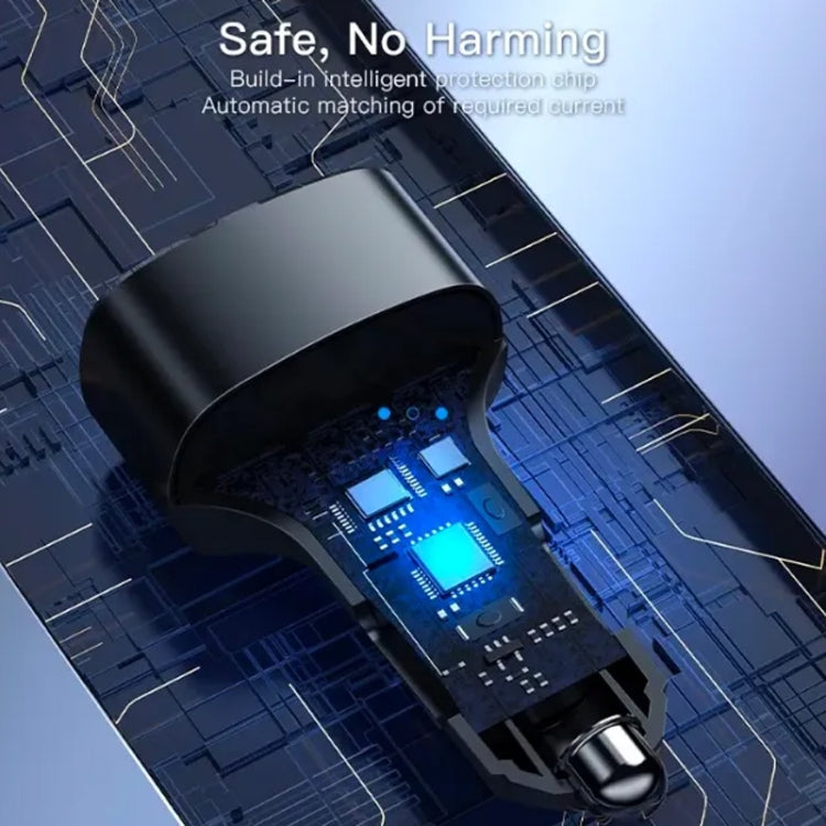 Yesido Y47 49W Double USB+Type-C/USB-C Port Car Fast Charger, Y47