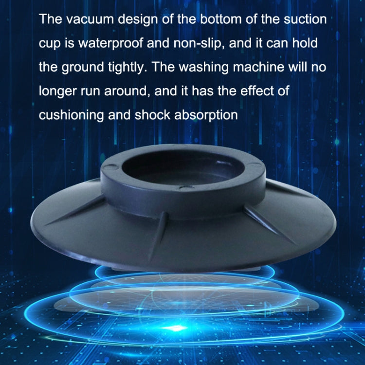 4pcs Universal Washing Machine Non-slip Mat Mute Anti-moving Fixed Base Shock-absorbing Pad